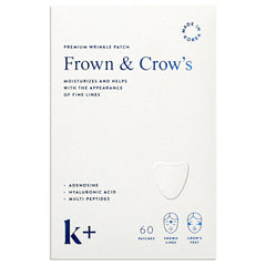 KPLUS forehead patch delivers overnight smoothing for wrinkle visibility reduction.