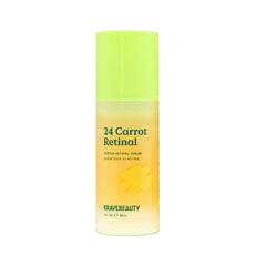 KraveBeauty 24 Carrot Retinal bottle promotes smoother, balanced skin with a gentle retinal.