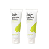 KraveBeauty Matcha Hemp Hydrating Cleanser duo packshot highlights vegan daily cleanser for hydrated skin