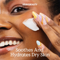 KraveBeauty Oat So Simple Water Cream squalane droplet for lasting moisture