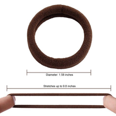 Krazy4K no-crease hair ties worn on wrist for any outfit.