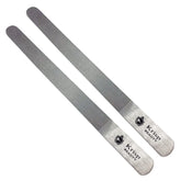Krisp Beauty stainless steel diamond deb nail file front view shows durable hardware for natural and acrylic nails