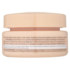 Kristin Ess Hair Mask jar closeup shows creamy texture for detangling.