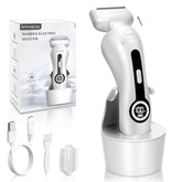 Krovena electric razor detachable head for easy cleaning and maintenance