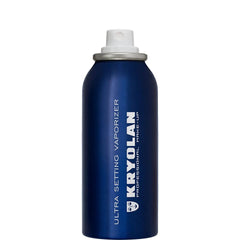 Kryolan Ultra Setting Vaporizer even mist illustrates quick, matte finish to seal makeup look.
