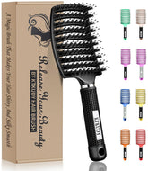 KTKUDY Detangling Brush curved vented design close-up smooth detangling