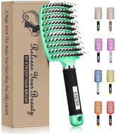 KTKUDY Detangling Brush curved vented design speeds drying and detangling.