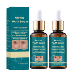 KUKSY Olavita serum bottle closeup highlighting hydration for mature skin