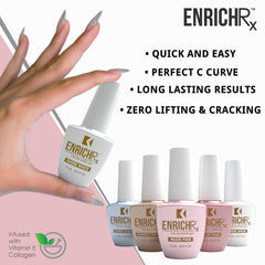 KUPA GelFinity EnrichRx Vitamin E and collagen infusion for nourishing nails.