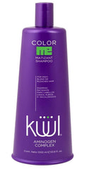 KUUL Matizant Shampoo bottle pour supports color maintenance for cool and gray tones.