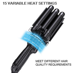 Kuwa dual voltage hair crimper for travel-ready styling worldwide.