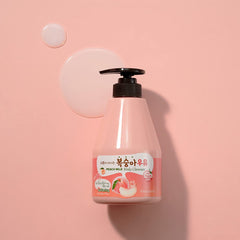Kwailnara Peach Milk Body Wash creamy lather for soft skin.