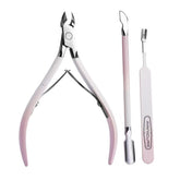 Kylara Cuticle Trimmer-3in-1 close-up with razor blades for precise hangnail removal