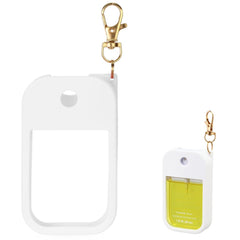 KYRGEU Touchland Power Mist white case protects and keeps sanitizer accessible.