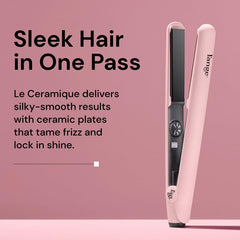 l'ange hair le ceramique ergonomic handle close-up demonstrates comfortable styling sessions.
