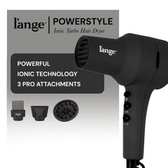 PowerStyle Ionic Turbo Dryer attachments image showcases versatile tools for different finishes.