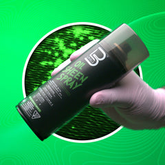 L3 Level 3 Oil Sheen Spray enriched with olive and coconut oils for moisture.
