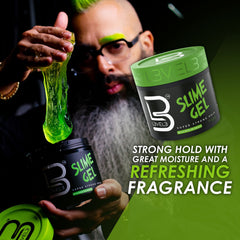 L3 Level 3 Slime Gel hair-application scene highlights easy distribution and frizz control