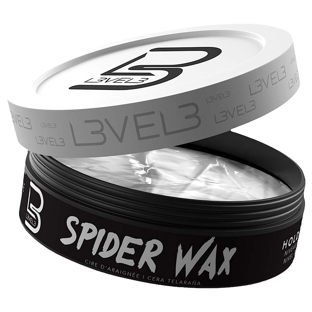 L3 Level 3 Spider Wax bottle shows long-lasting hold for all-day style