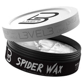 L3 Level 3 Spider Wax long-lasting hold for bold textured hairstyles and volumized looks.
