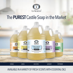 La Almona unscented castile soap for body, comfortable full-body cleanse
