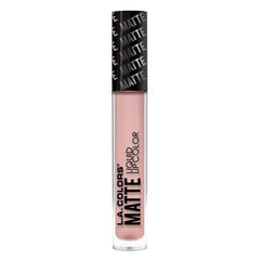 L.A. COLORS Matte Liquid Lip Color Barely There application highlights smooth, easy-to-apply finish.