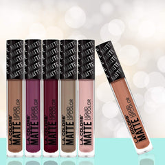L.A. COLORS Matte Lip Color Remover option facilitates easier removal of Barely There shade.