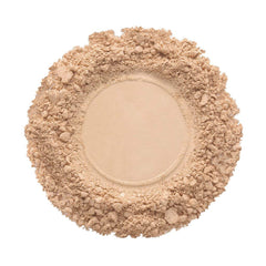 L.A. COLORS Mineral Pressed Powder CMP371 swatch showing true color without oil breakthrough