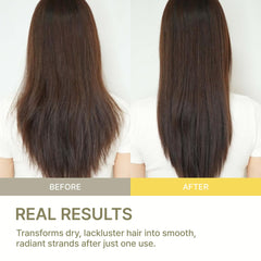 LA'DOR Argan kernel oil Hinoki nourishes damaged cuticles for shine.