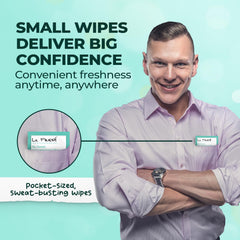 La Fresh Travel Lite wipes with invisible formula that avoids white residue