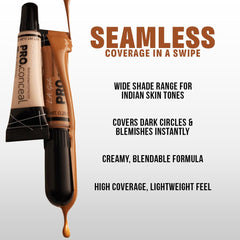 L.A. Girl HD Pro Concealer Porcelain swatch highlights precise shade and blendable formula.