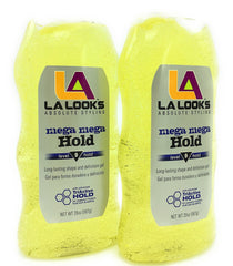 L.A. Looks Gel #9 Mega Mega 20oz yellow bottle for versatile styling