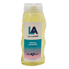 L.A. Looks Mega Shaper gel bottle with hold level 9 for bold styling