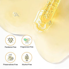 LA.PERSONAL caffeine eye serum texture closeup showing creamy formula for comfortable daily use.