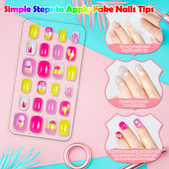 Labeol nails twelve sizes per box accommodate varied kid nail beds for easy fitting
