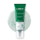 LABO-H Scalp Strengthening Scrub packaging highlights vegan formula for a healthier scalp.