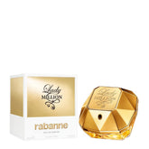 Paco Rabanne Lady Million bottle front exudes luxury for all day elegance