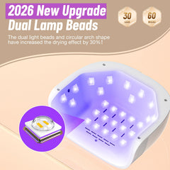 LadyMisty UV Nail Lamp side panel showcasing compact pro-grade design.