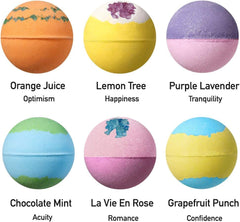 Lagunamoon bath bombs lemon for refreshing citrus bath and skin-softening oils