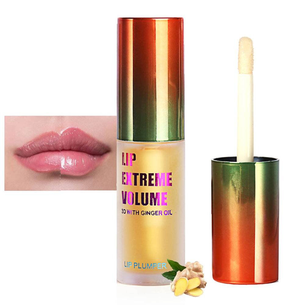 LAIKME Lip Plumper Extreme bottle shows clear gloss for instant fuller-lip appearance.