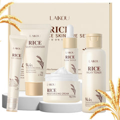 LAIKOU rice cleanser bottle gently cleanses for a refreshed complexion