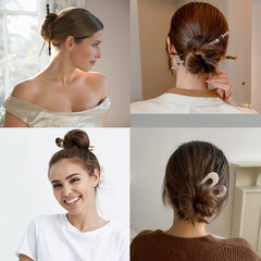 La Jolie Jasmin acetate hair pins straight hair sticks for elegant twists