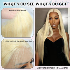 LAKASTATR 30in 613 wig density 200 creates thick, luxurious look.