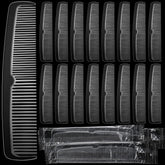 Lallisa 100pcs individually wrapped hair combs offer clean, hygienic on-the-go styling.