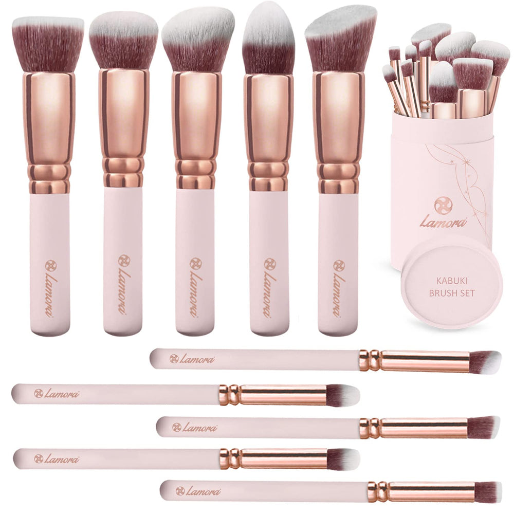 Lamora Kabuki foundation brush for smooth, streak-free coverage.