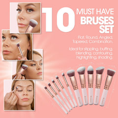 Lamora Kabuki powder brush delivers even powder distribution for a natural finish.