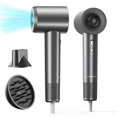 Lampick hair dryer with brushless motor delivers ultra-fast drying and low-noise operation.