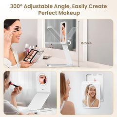 LAMPICK travel mirror dimmable touch for customizable brightness.