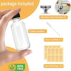 LANBEAUTIFY stainless steel funnels included for mess-free pouring