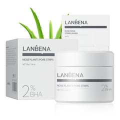 LANBENA 2.0 nose strip on nose helps reveal smoother pores.